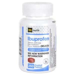  DG Health Ibuprofen Coated Tablets   250 ct Health 