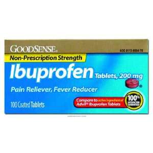  Ibuprofen Tablets, Ibuprofen Tabs 200Mg 100Ct, (1 BOX, 100 