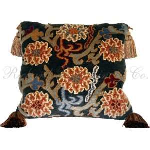  Tibetan Floral Accent Pillow