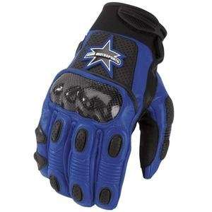  Icon Merc Short Gloves   Small/Blue Automotive