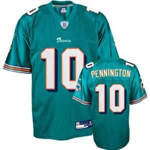Chad Pennington Aqua Reebok NFL Miami Dolphins Kids 4 7 Jersey  