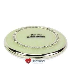  Mother Of Pearl Effect Compact Mirror For Our Bridesmaid 