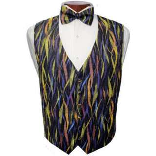 Mardi Gras Streamers Vest and Tie Set  