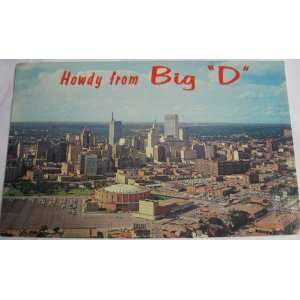  Vintage Plastichrome Postcard, 5.5x8.75   Howdy from Big 