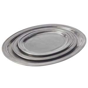 Match Pewter Oval Incised Tray Small/Medium  Kitchen 