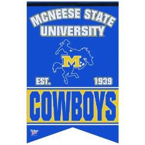  NCAA McNeese State Cowboys Premium Felt Banner 17 x 26 