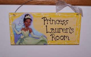 TIANA PRINCESS & the FROG Sign *PERSONALIZE* DECOR Room  