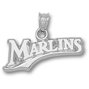 Florida Marlins MLB Marlins 3/8 Pendant (Silver 