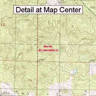 USGS Topographic Quadrangle Map   Marilla, Michigan (Folded/Waterproof 