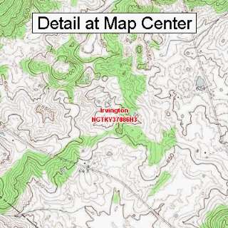   Topographic Quadrangle Map   Irvington, Kentucky (Folded/Waterproof