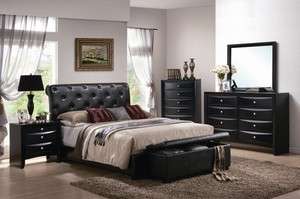 ByCast Leather Contemporary Bedroom Set.  