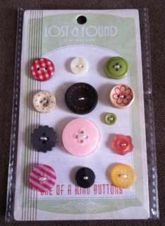 My Minds Eye Lost & Found Rose Love Button Set, 13 pcs.   T47P 