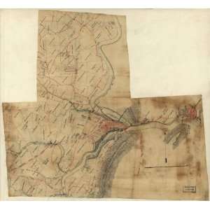  Civil War Map Vicinity of Harpers Ferry.