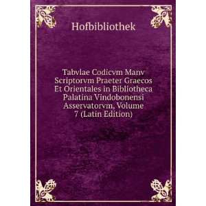 Tabvlae Codicvm Manv Scriptorvm Praeter Graecos Et Orientales in 