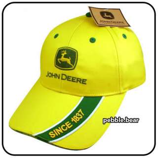 NEW LICENSED JOHN DEERE JON DEER BALL CAP JD YELLOW HAT  
