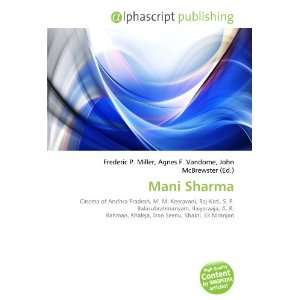 Mani Sharma [Paperback]