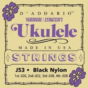    DAddario Ukulele/Hawaiian Concert, J53 Musical Instruments