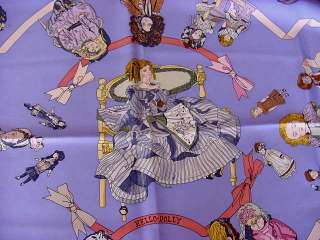 HERMES silk scarf HELLO DOLLY rare find  