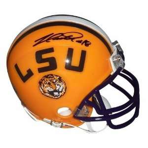  Jacob Hester Signed Mini Helmet   LSU Tigers   Autographed 
