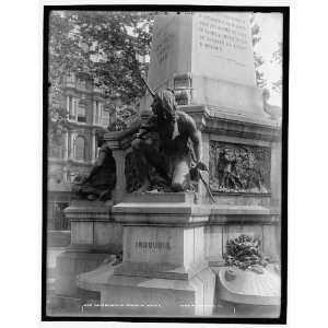  Indian on statue of Maisonneuve,Montreal