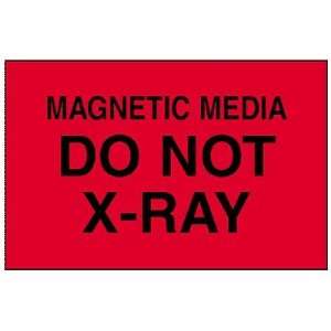    3 x 5 Labels   Do Not X Ray, Magnetic Media