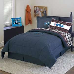  Orlando Magic Blue Denim Twin Size Comforter and Sheet Set 