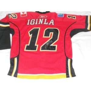 Jarome Iginla Autographed Jersey   Autographed NHL Jerseys