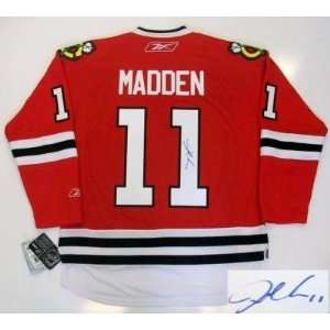 John Madden Autographed Uniform   Chicago Blackhawks 2010 Cup  