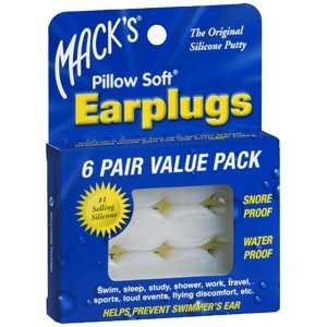  EAR PLUGS MACKS PILLOW SOFT 6PR