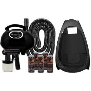  Sunless Spray Solution Tanning KIT with TENT Machine Heat Airbrush Tan