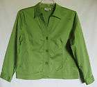 coldwater creek lime green semi fitted blazer jacket sh expedited
