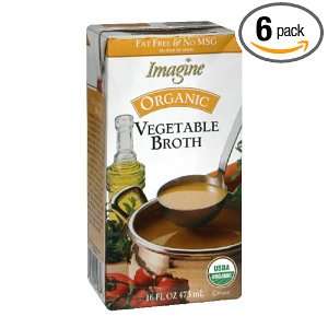 Imagine Broth Vegetable Organic, Gluten Free, 16 ounces (Pack of6)