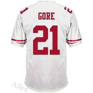 San Francisco 49ers Football Jersey #21 Gore White Jersey Size 54 