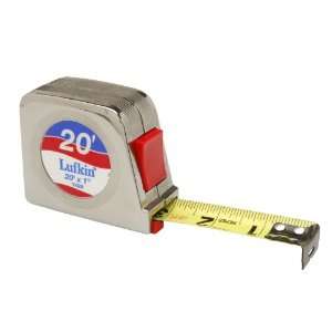  Lufkin Y420 1 Inch x 20 Foot Chrome Power Return Tape 