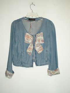 Adorable JRF Collections Jacket Sz S w/ Bow in Front  