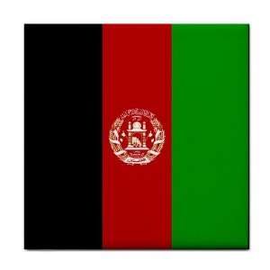  Afghanistan Flag Tile Trivet 