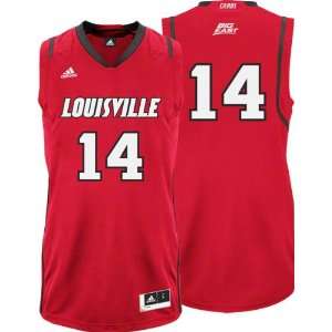  Louisville Cardinals adidas #14 Road Red Replica 