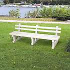 perennial park products 8 feet northwoods bench without arms redwood