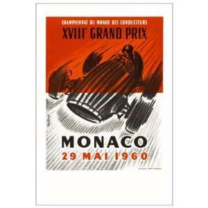    Monaco, 1960   Poster by Rene Lorenzi (14 x 18 1/4)