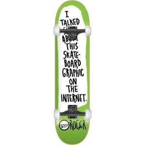  Roger On The Internet Complete Skateboard   7.75 w/Mini Logo 