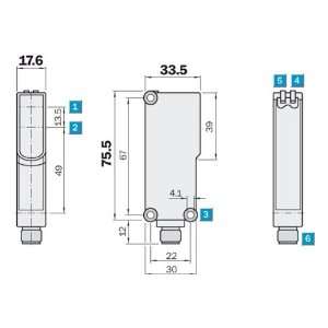  ABB, LS25P22B11 U01, 804325392204, LMT SW MIN 35MM MTL RLR 