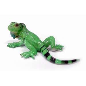  IGUANA Green Lizard New MINIATURE Porcelain NORTHERN ROSE 