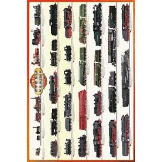  Safari 284321 Steam Locomotives Poster   Pack Of 3