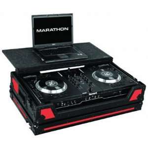    Marathon MA NS7WLTBLKRED DJ Mixer Case Musical Instruments