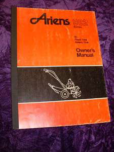 Ariens 902 Front Tine Rotary Tiller Operator Manual  