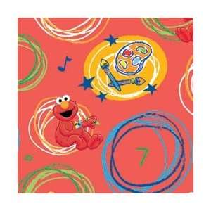   Street Double Sided Paper 12X12 Elmo In Circles; 25 Items/Order