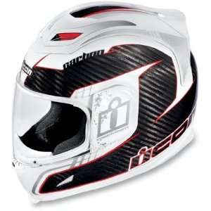  Icon Airframe Carbon Lifeform Motorcycle Helmet White 
