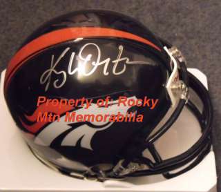 Denver Broncos KYLE ORTON Signed Mini Helmet  