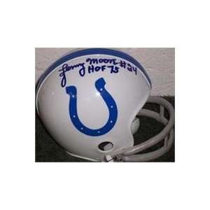 Lenny Moore autographed Football Mini Helmet (Indianapolis Colts)