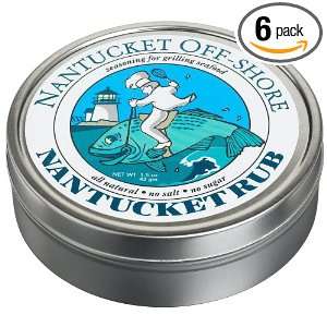 Nantucket Off Shore Nantucket Rub, 1.5 Ounce Tins (Pack of 6)  